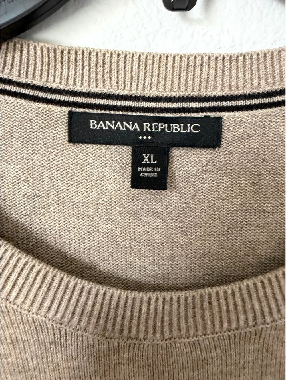 Banana Republic Long Sleeve Crew 100% Cotton Pullover Sweater Men's Size XL
